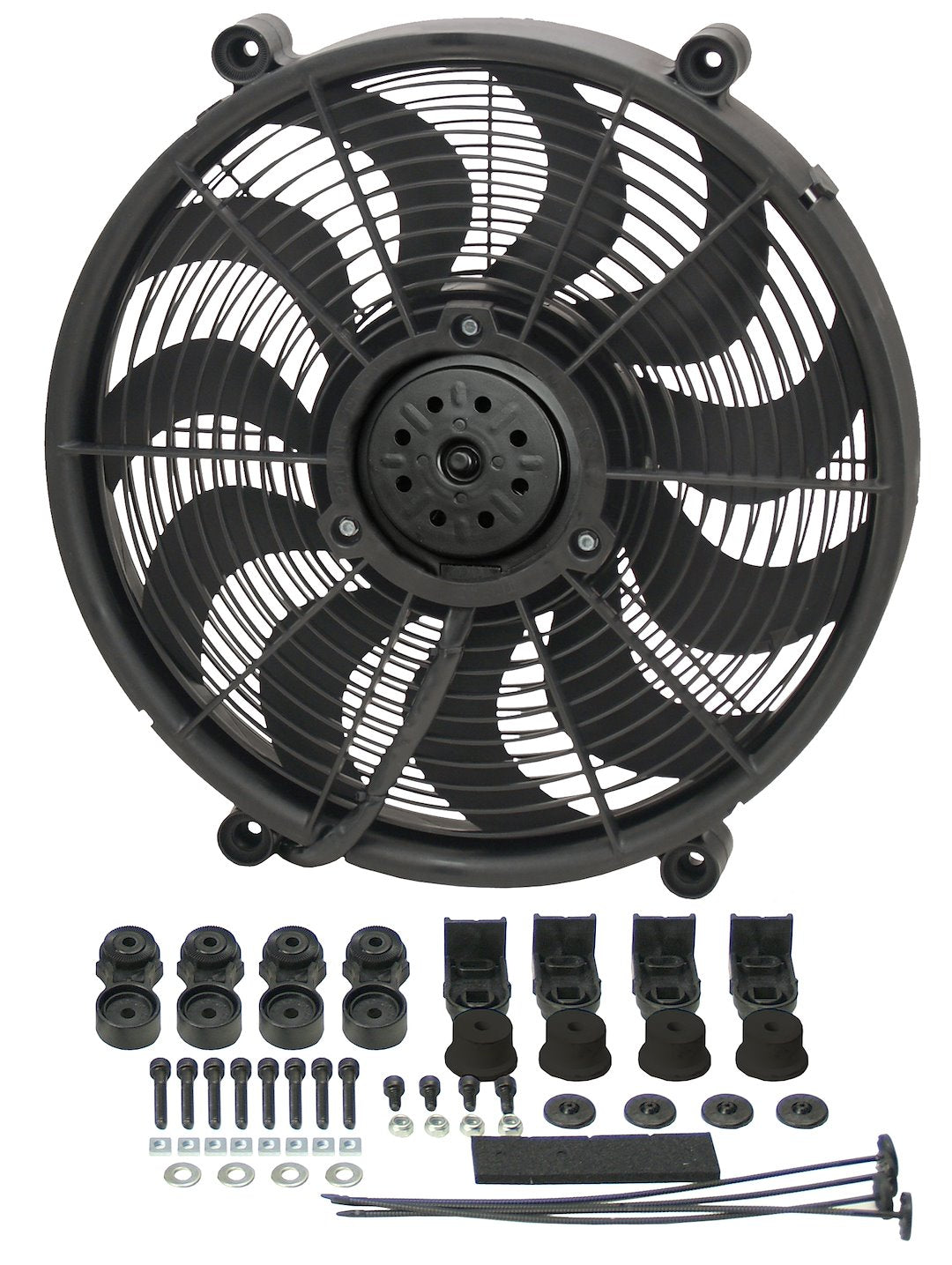 Derale 16217 17-Inch 12V Pusher/Puller Cooling Fan - image 1