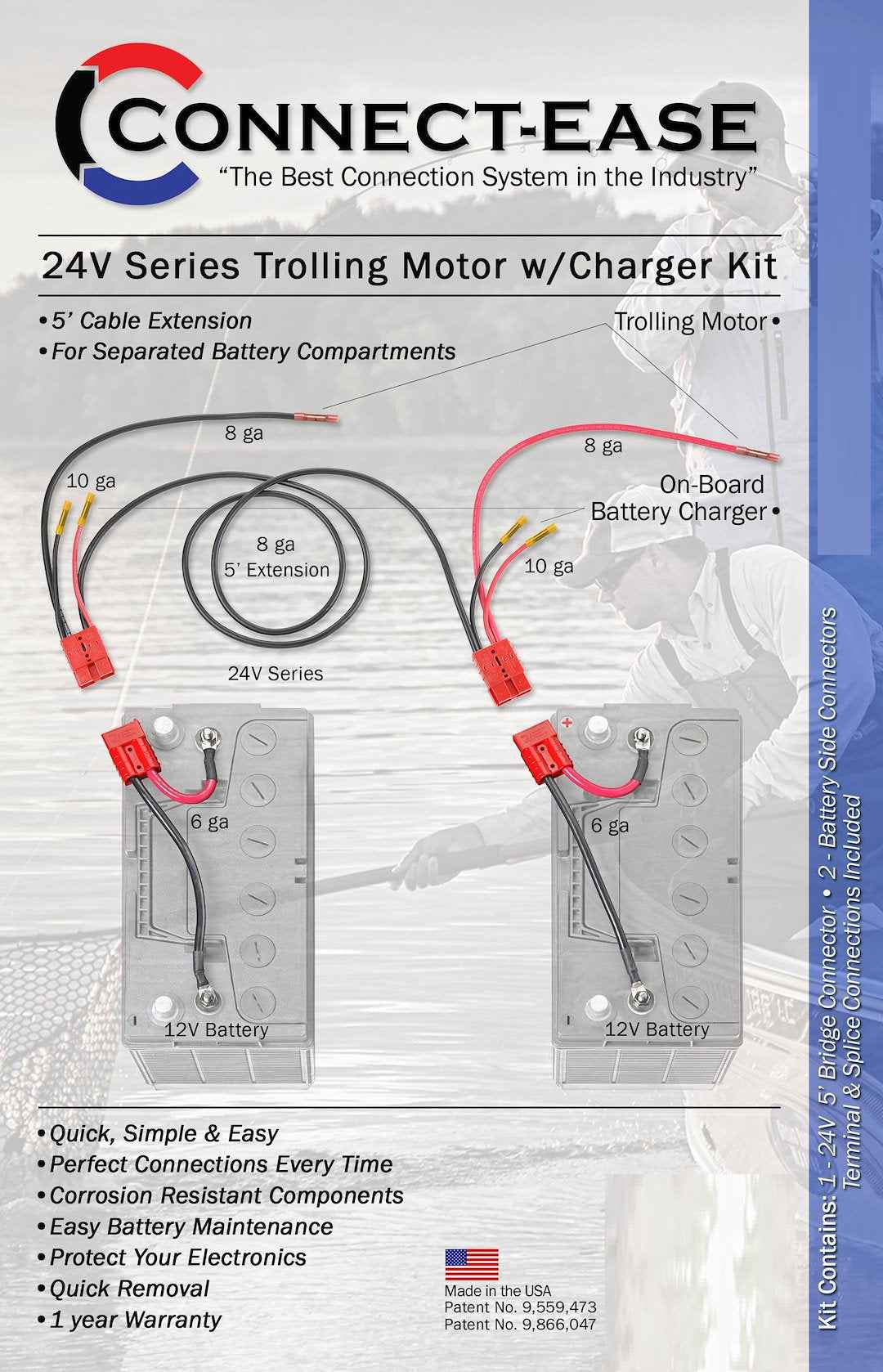 Connect-Ease RCE24VB5CHK 24V Trolling-Motor Harness