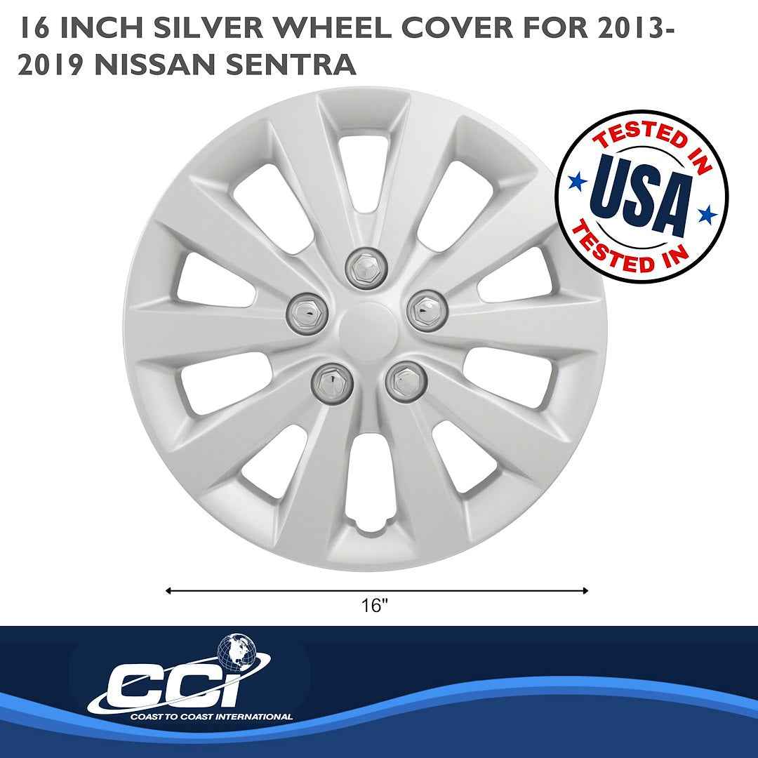 Coast To Coast 52116S Sentra 16-Inch Silver Covers