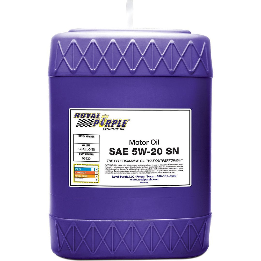 Royal Purple 05520 RP Series Synthetic 5W-20 Oil, 5 Gal