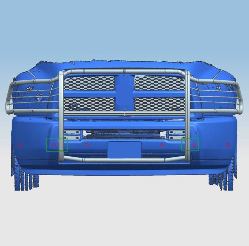 Black Horse Offroad Steel Grille Guard 17DG109MA - image 5