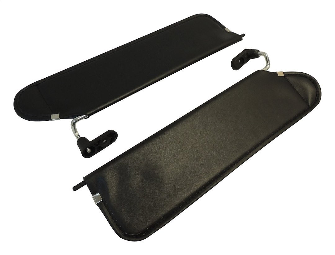 Crown Automotive RT52001 Black Vinyl Sun Visor Pair - image 1