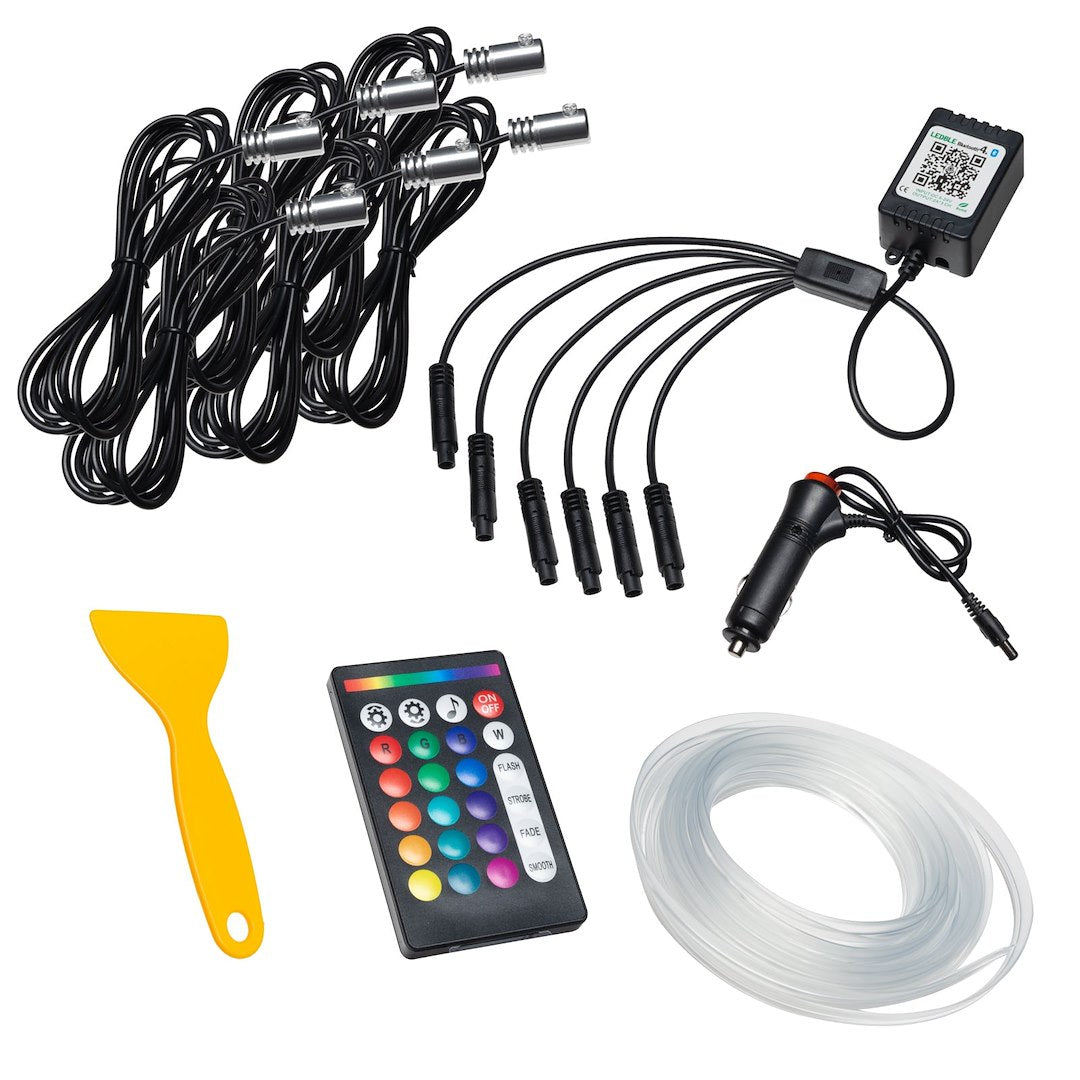 Oracle Lighting 4233-333-6 ColorSHIFT Fiber Optic LED Kit, 6-Pack