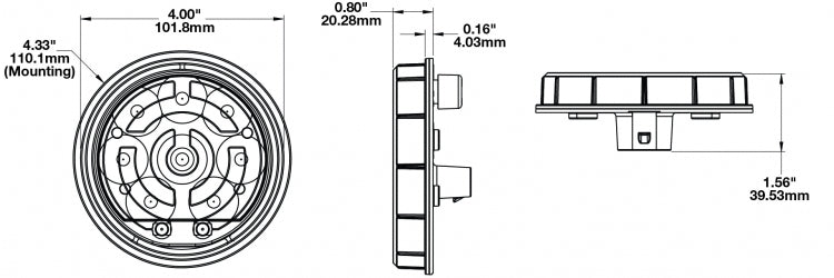 J.W. Speaker 0347881 Model 234 LED Reverse Lamp