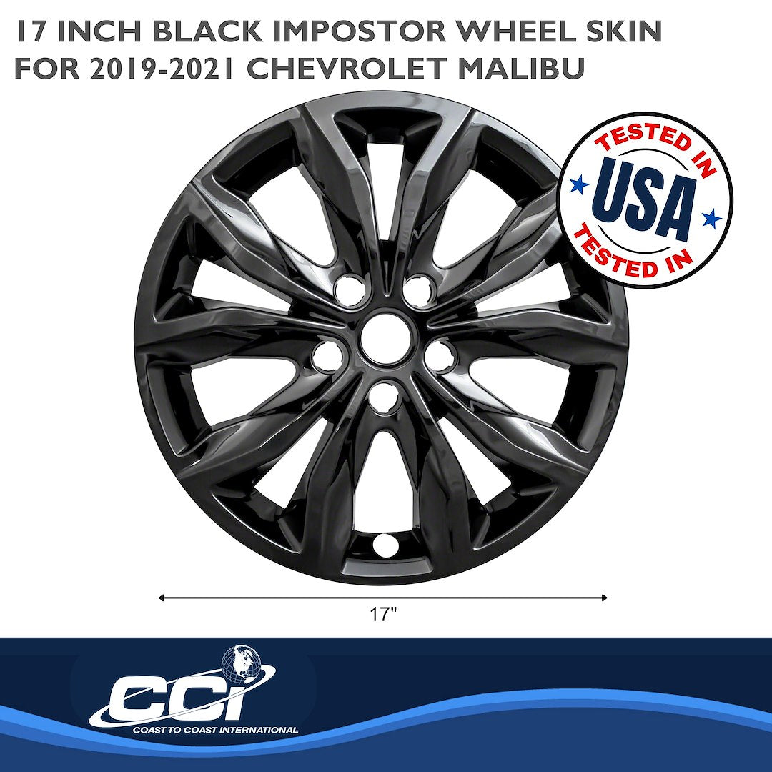 Coast To Coast IMP440BLK Black Malibu Impostor Wheel Skins - image 3