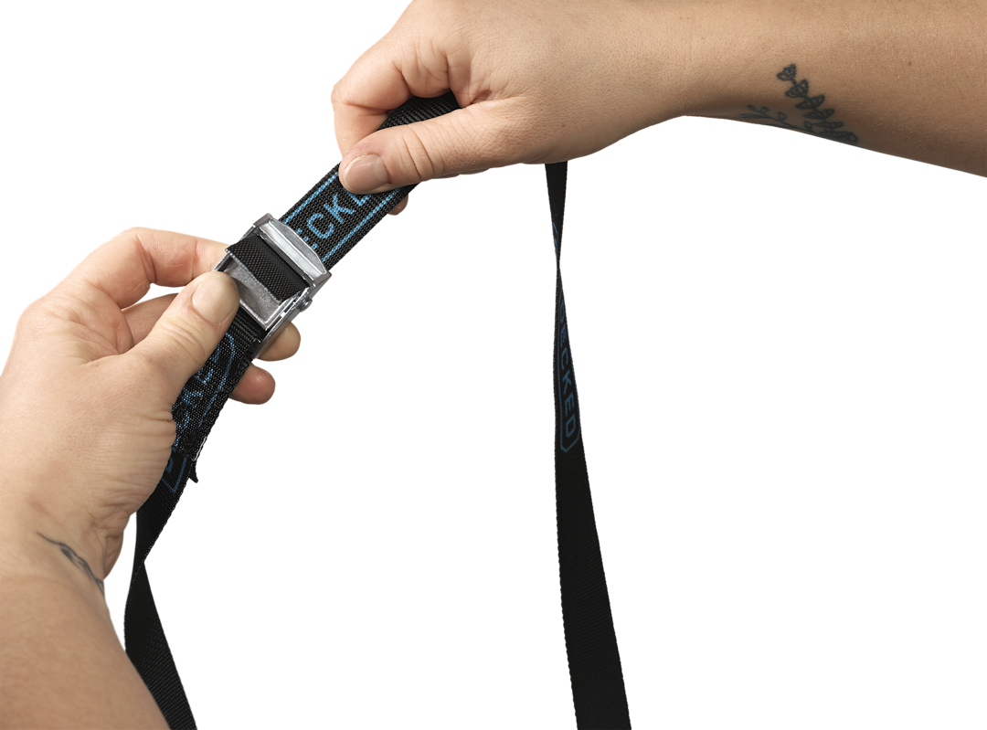Decked A0089-Cstp-Blk Black Rafting Cam Strap