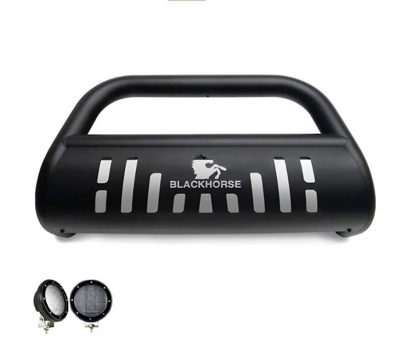 Black Horse Offroad BB096410A-SP-PLFB Bull Bar  with skid plate - image 1