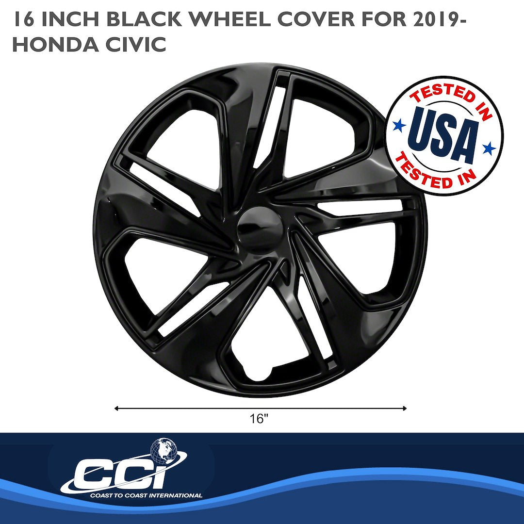 Coast To Coast 54116BLK Civic Black Double-Spoke Covers - image 3