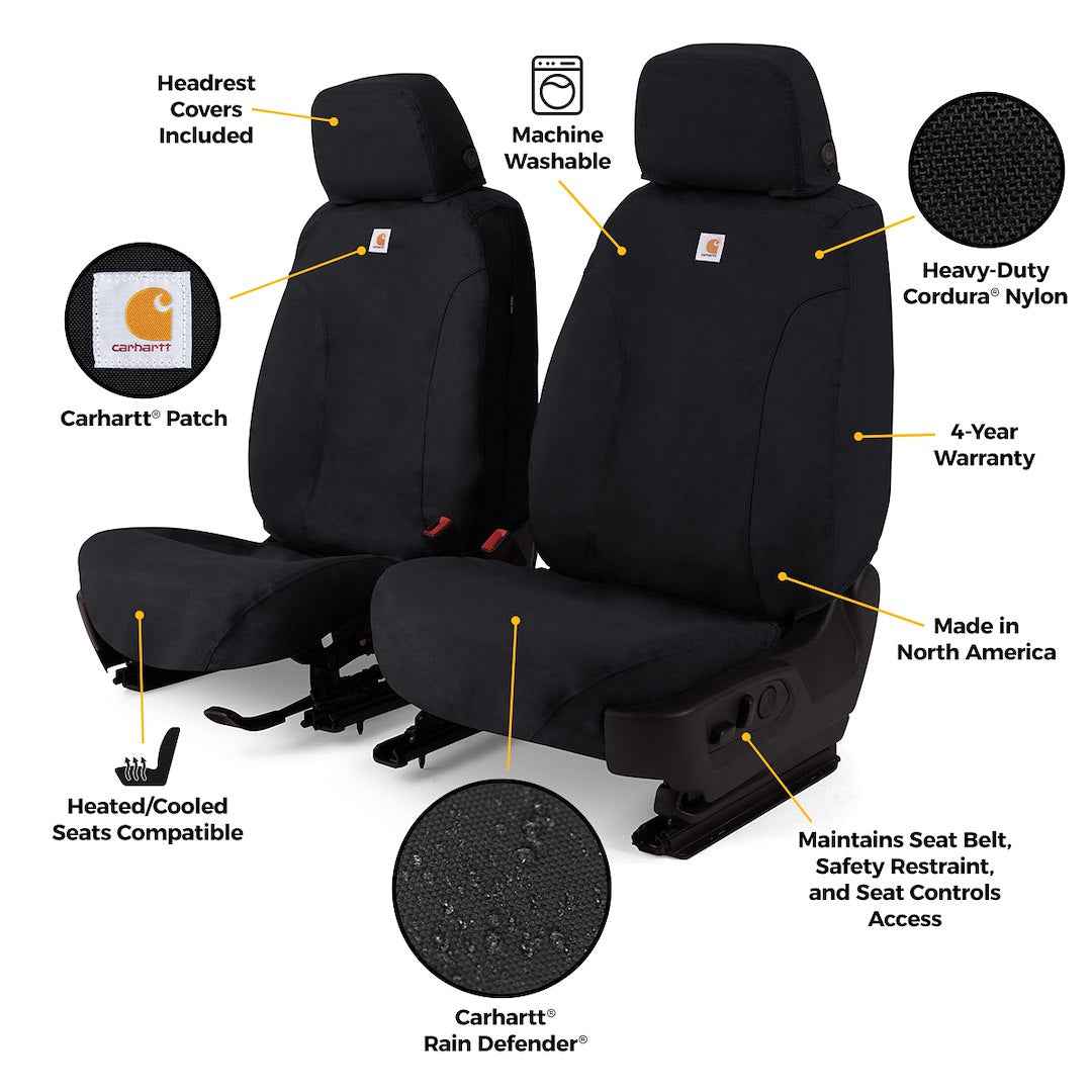 Covercraft SC3452COBK Carhartt F-250 Black Front Bench Cover - image 2
