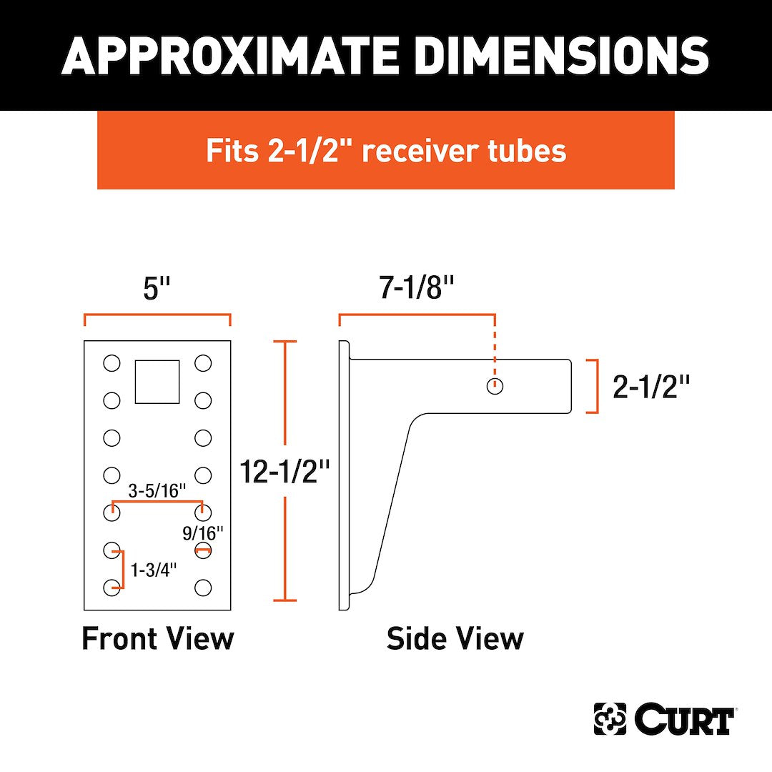 Curt 48349 Pintle Hook Mounting Plate - image 4