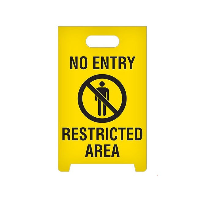 Top Tape And Label Asf1004 Restricted Area Sign