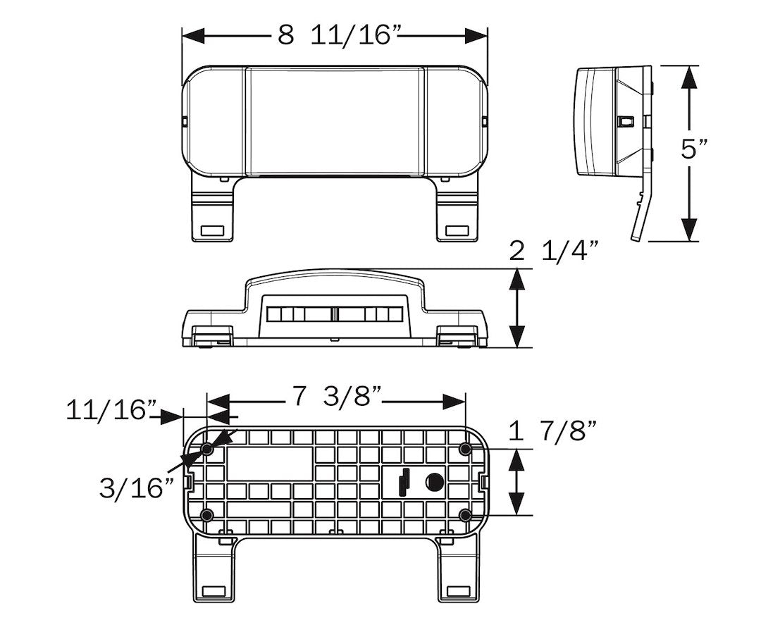 Optronics One Surface Mount Stop/ Tail/ Turn Light (Rvstlb0061)