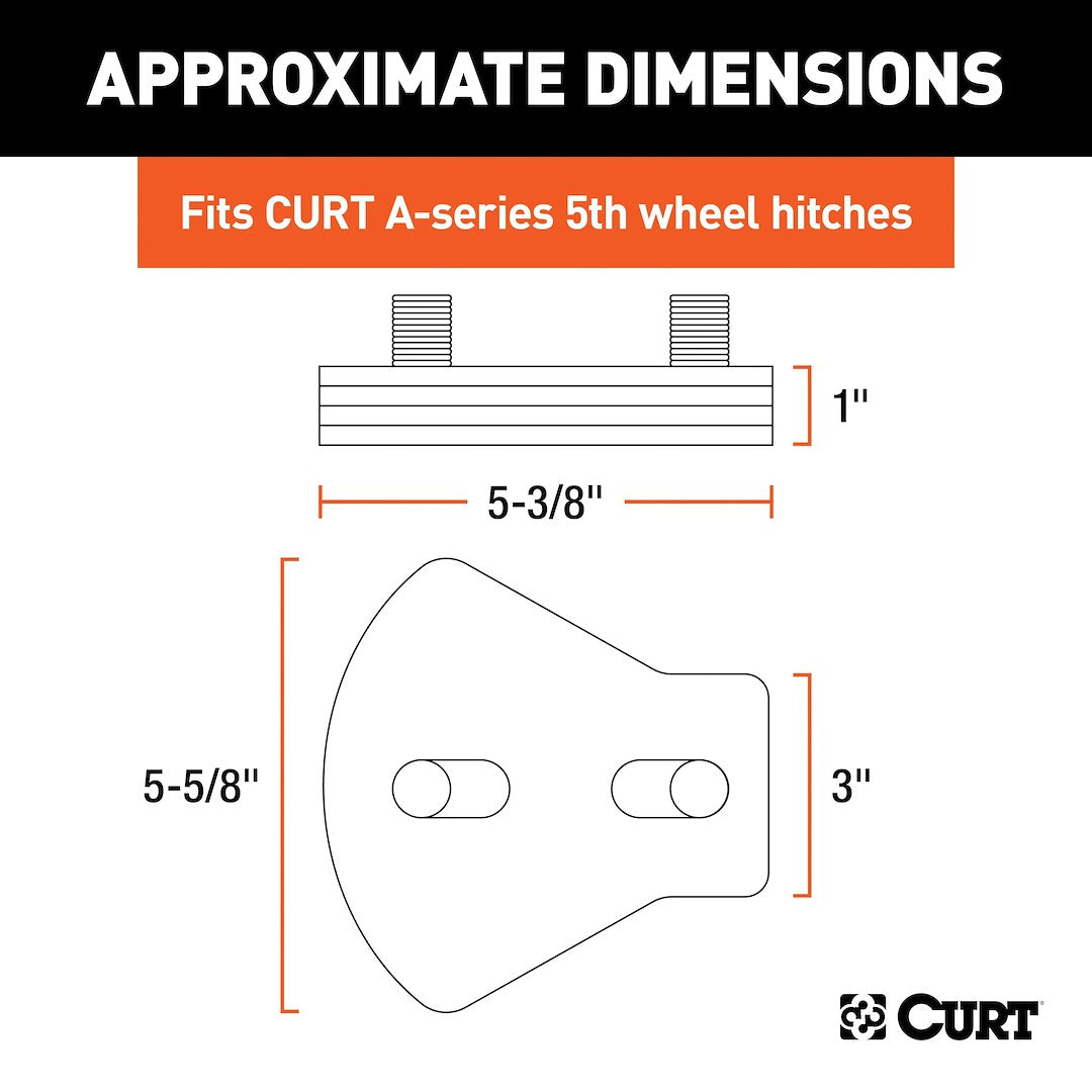 Curt 16992 Fifth Wheel Trailer Hitch Pin Box Adapter - image 5