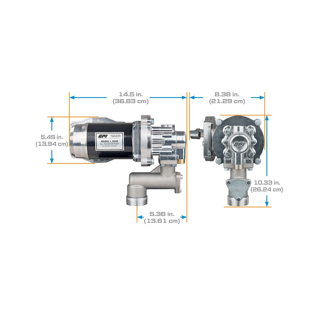 GPI 142100-04 L-Series Gerotor Oil Pump