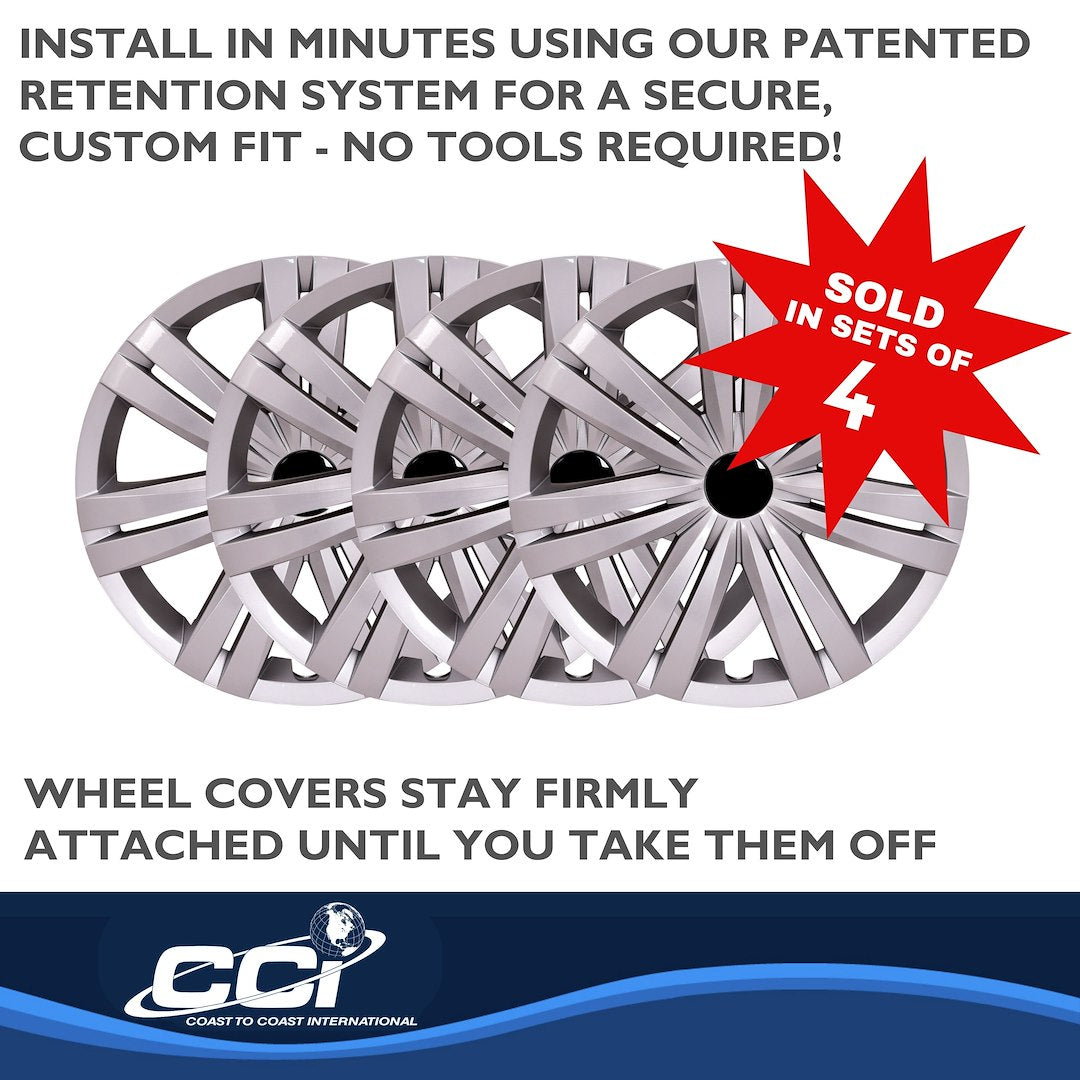 Coast To Coast 54716S Silver Jetta Wheel Covers, 16-Inch - image 4
