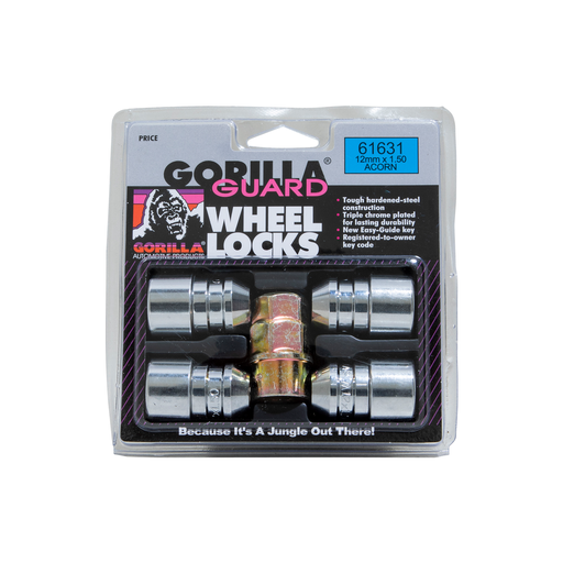 Gorilla 61631 Guard Lock Wheel Locks, 12 mm x 1.50