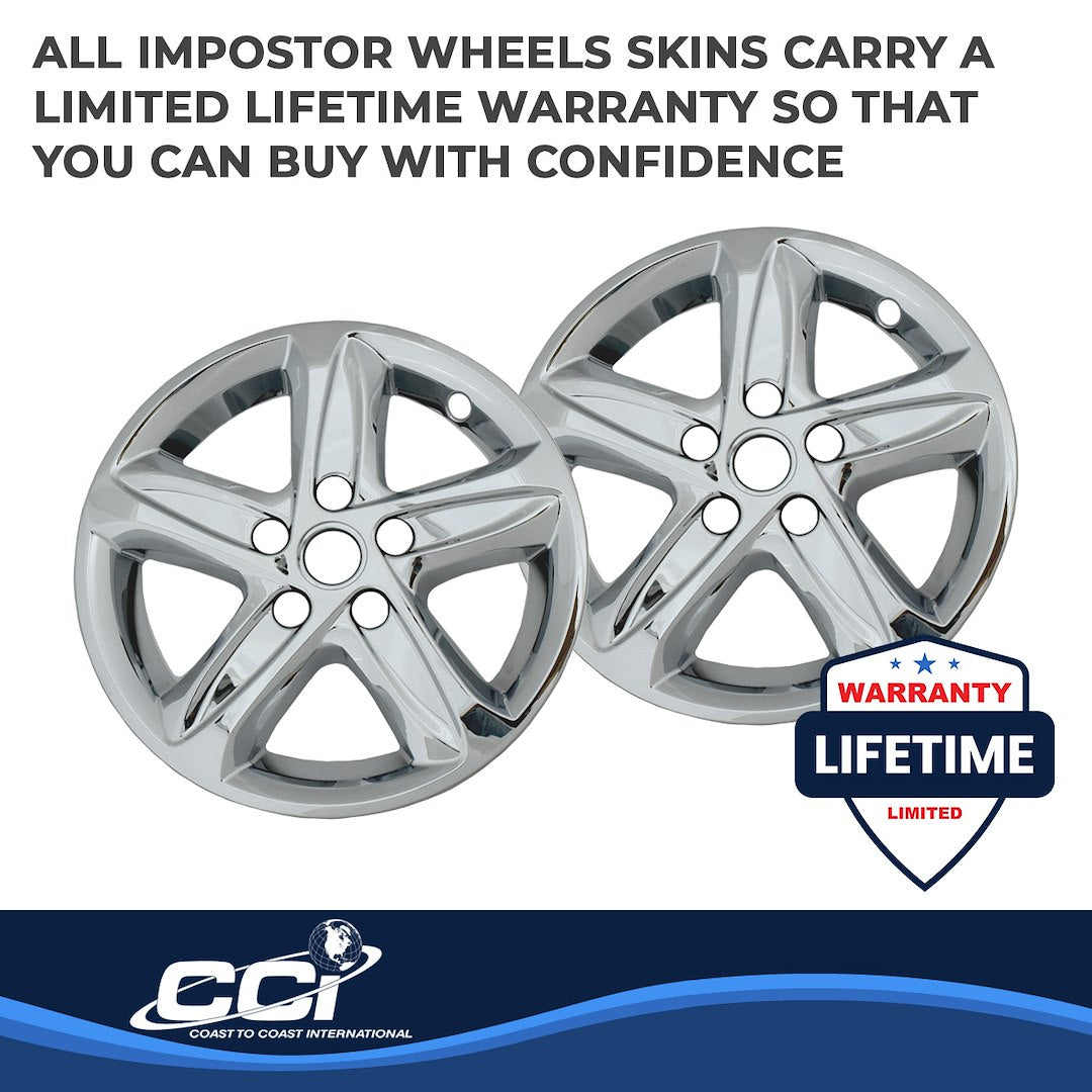 Coast To Coast IMP464X Malibu Chrome 16-Inch Wheel Skin - image 4