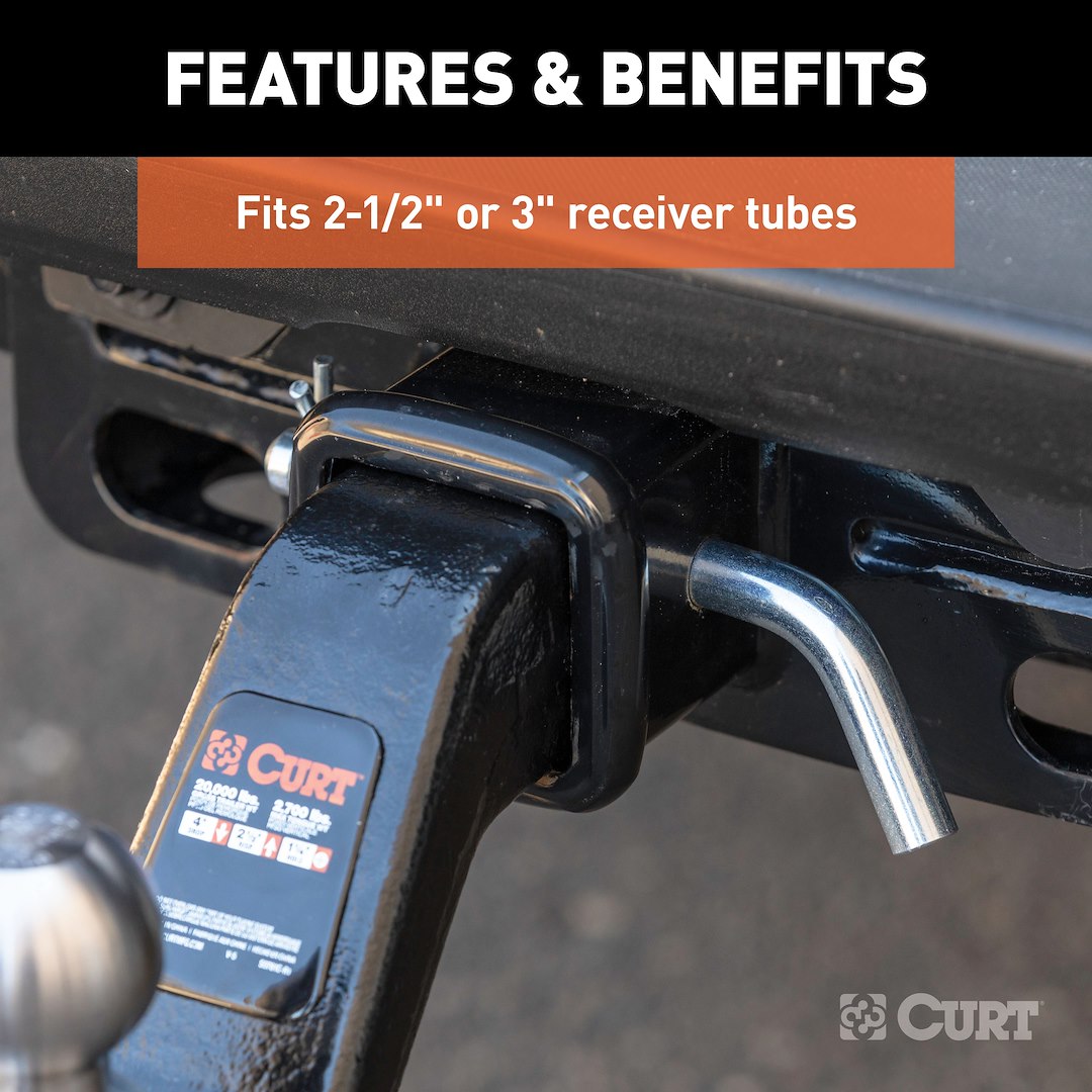 CURT Single Fully Universal 2-1/2 Inch/ 3 Inch Receiver Hitch (21507)