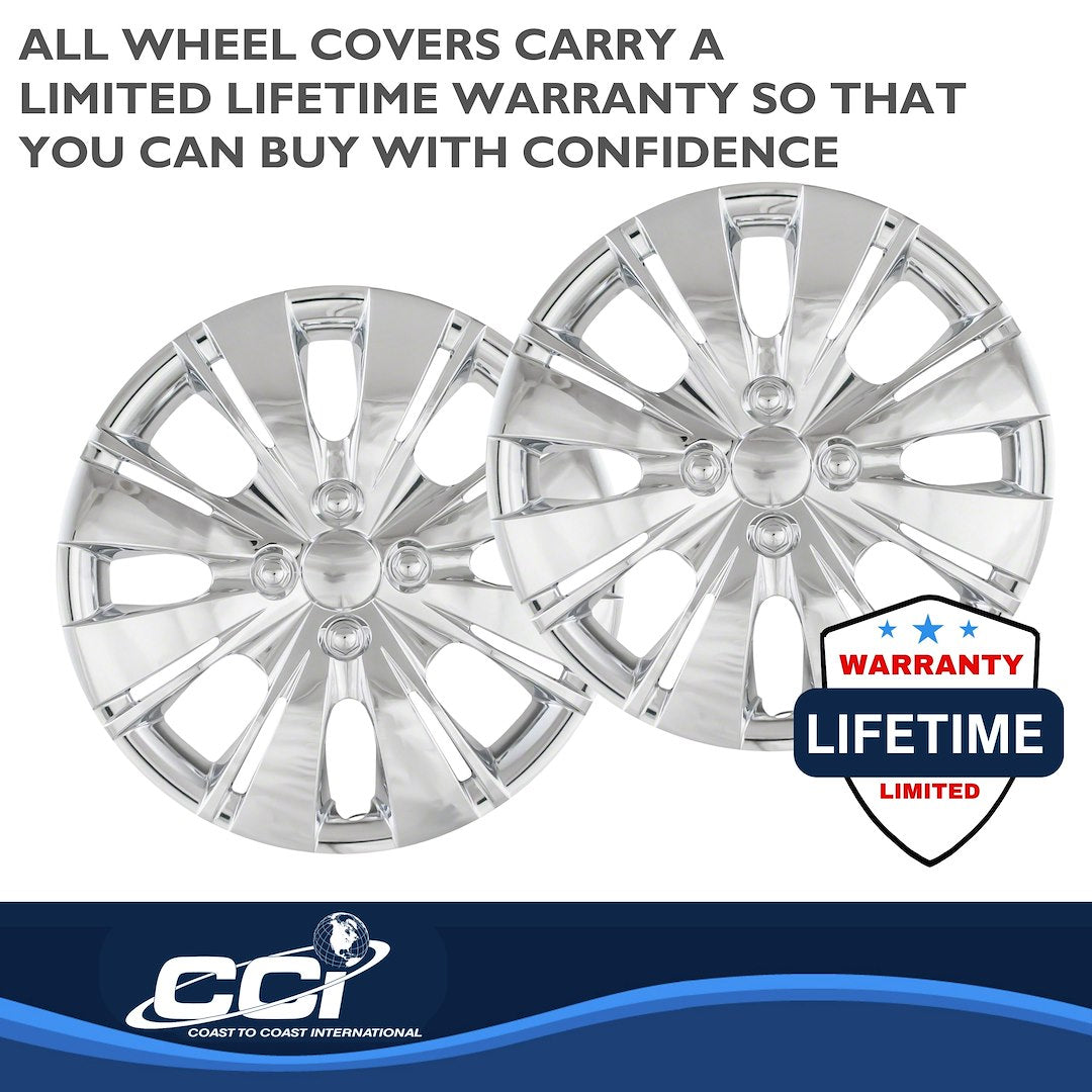 Coast To Coast 50915C Yaris Chrome Split-Spoke Covers - image 3