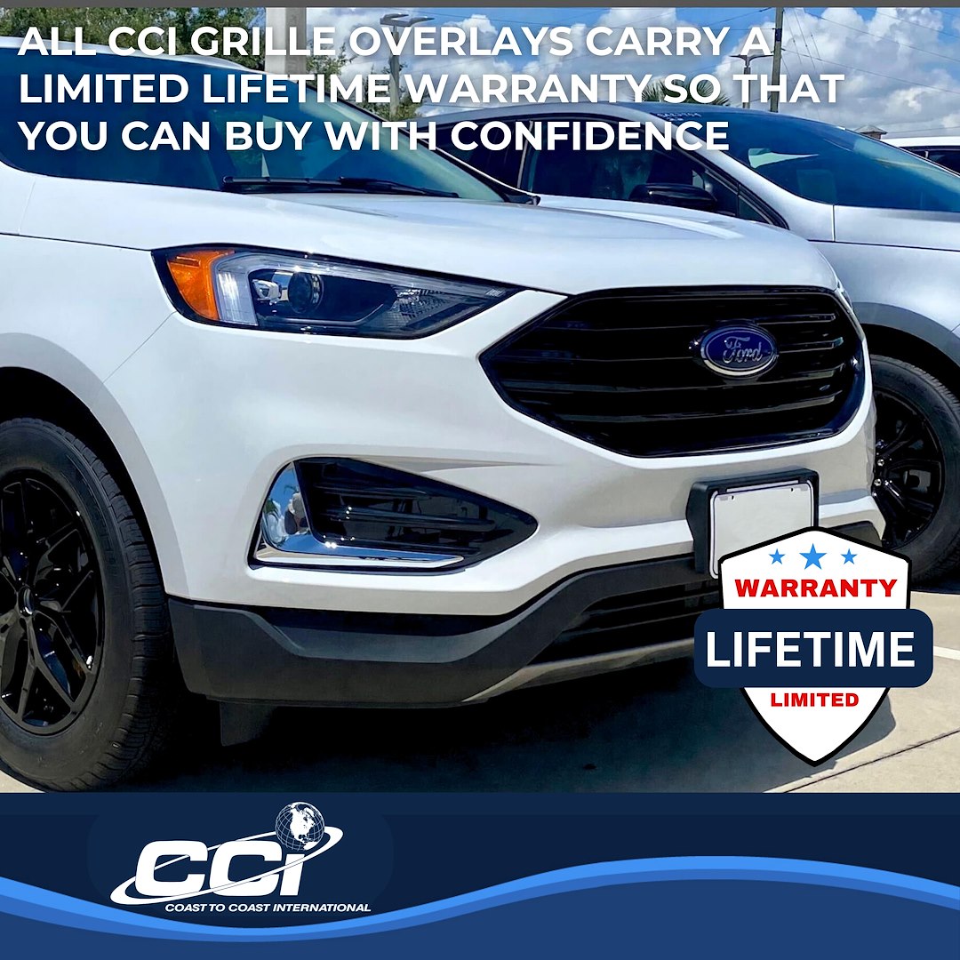 Coast To Coast GI498BLK Edge Black Bar Grille Overlay - image 3