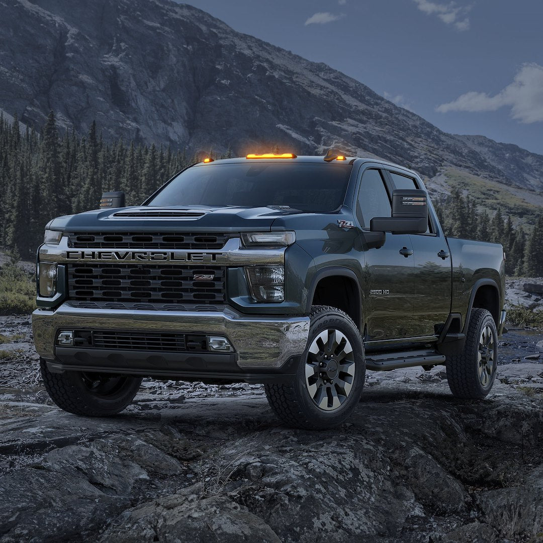 Recon 264158xbk Smoked Cab Lights for Chevy 2500/3500