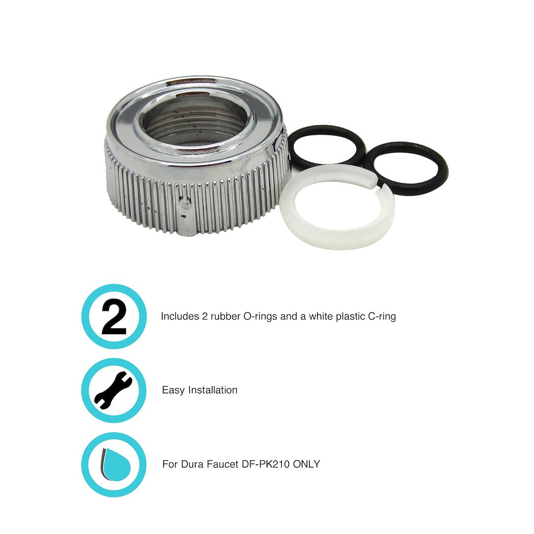 Dura Faucet Faucet Spout Nut (Dfrk510cp) – Material: Plastic