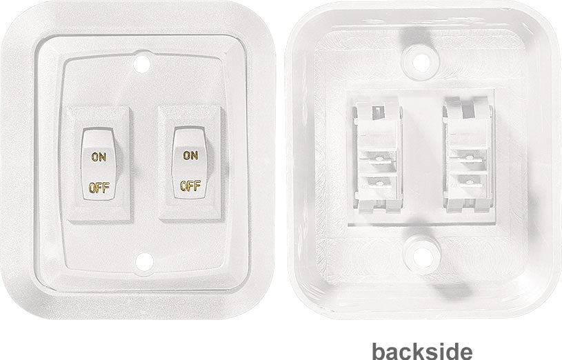 RV Designer On-off Multi Purpose Switch (S657) – Color: White