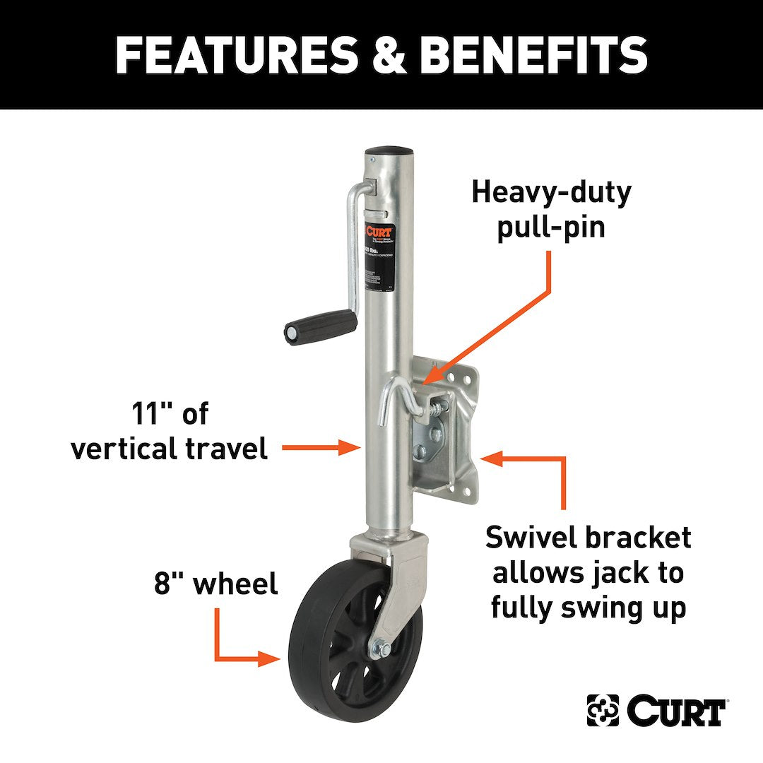 Curt 28115 Trailer Tongue Jack - image 2