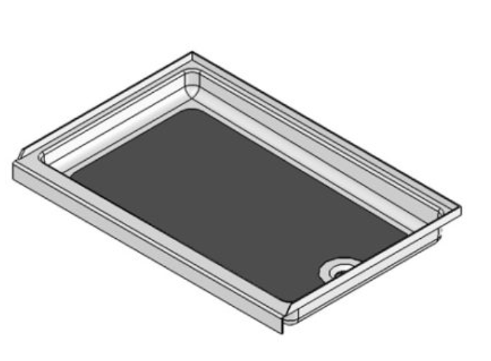 Specialty Recreation SP2436PR 24" x 36" RV Shower Pan with Right Drain
