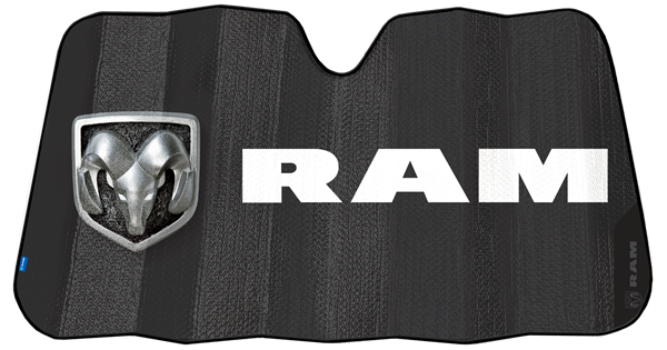 Plasticolor 003860R01 Ram Matte Black Windshield Shade