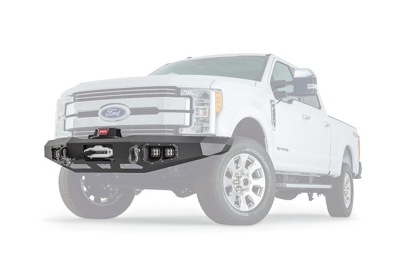 WARN 100918 Ascent Front Bumper with Winch Mount – Ford Super Duty