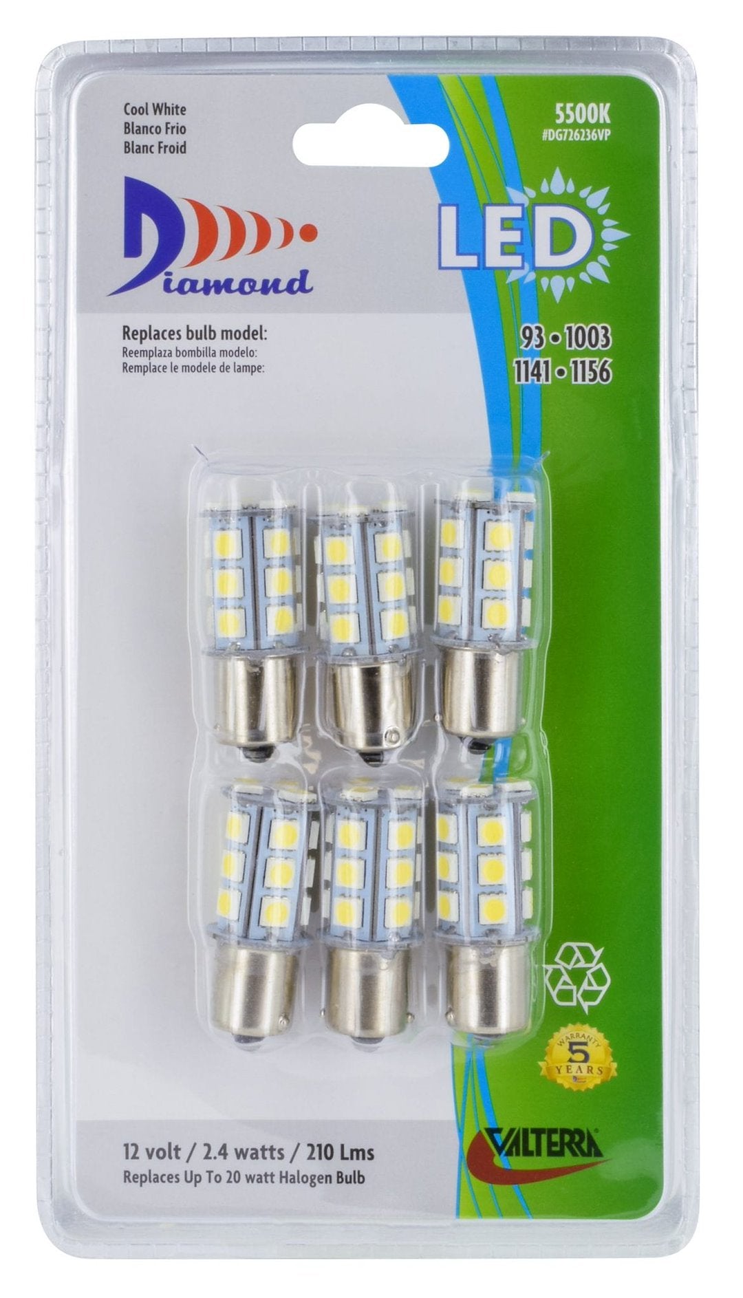 Valterra Dg726236vp Multi Purpose Light Bulb - Led - image 2