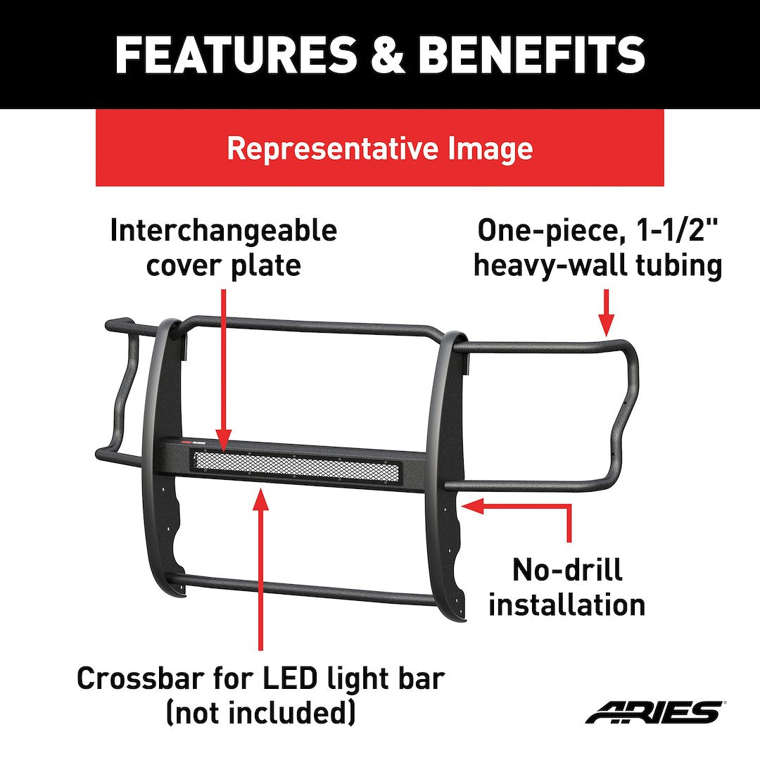 Aries Pro Series™ Steel Grille Guard P1053 - image 5