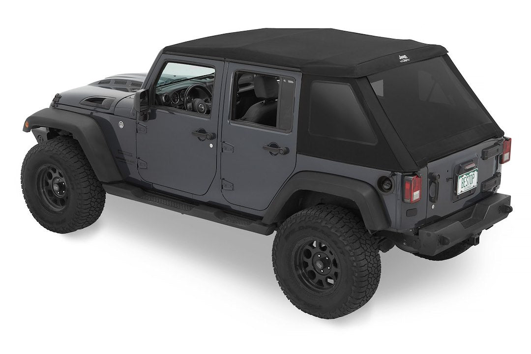 Bestop Trektop® Glide™ Slantback Soft Top Black Twill 54423-17 - image 1