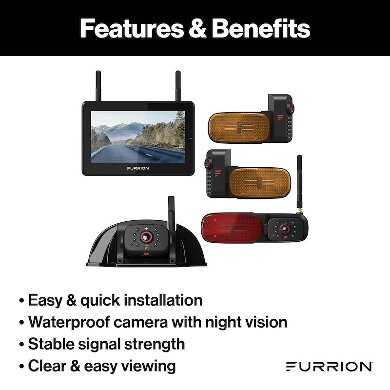 Système de caméra pour camping-car Furrion 2021124366 Vision S+ 7 pouces