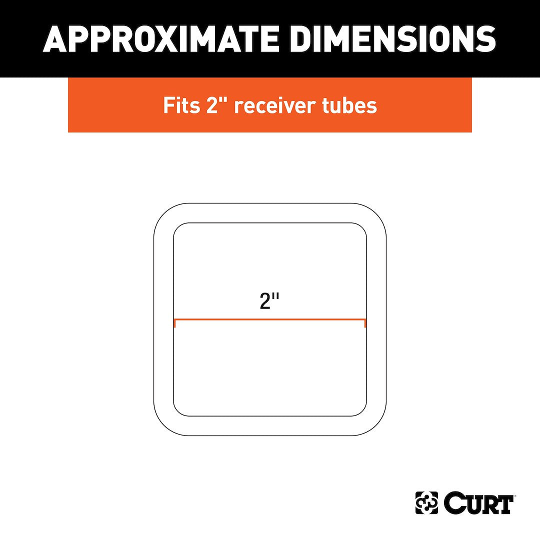 CURT Trailer Hitch Receiver Tube (49770) – Length (In): 2 Inch