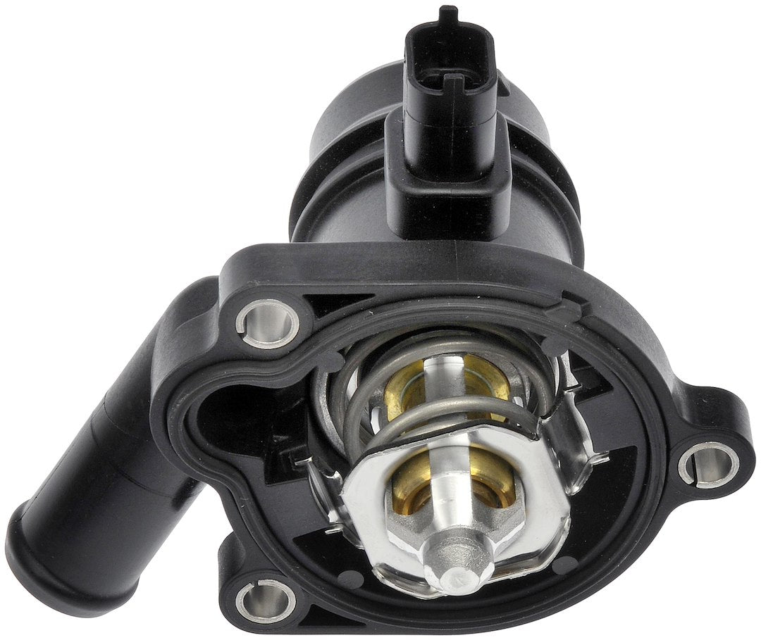 Dorman 902808 90-Degree Matte Black Thermostat Housing - image 1