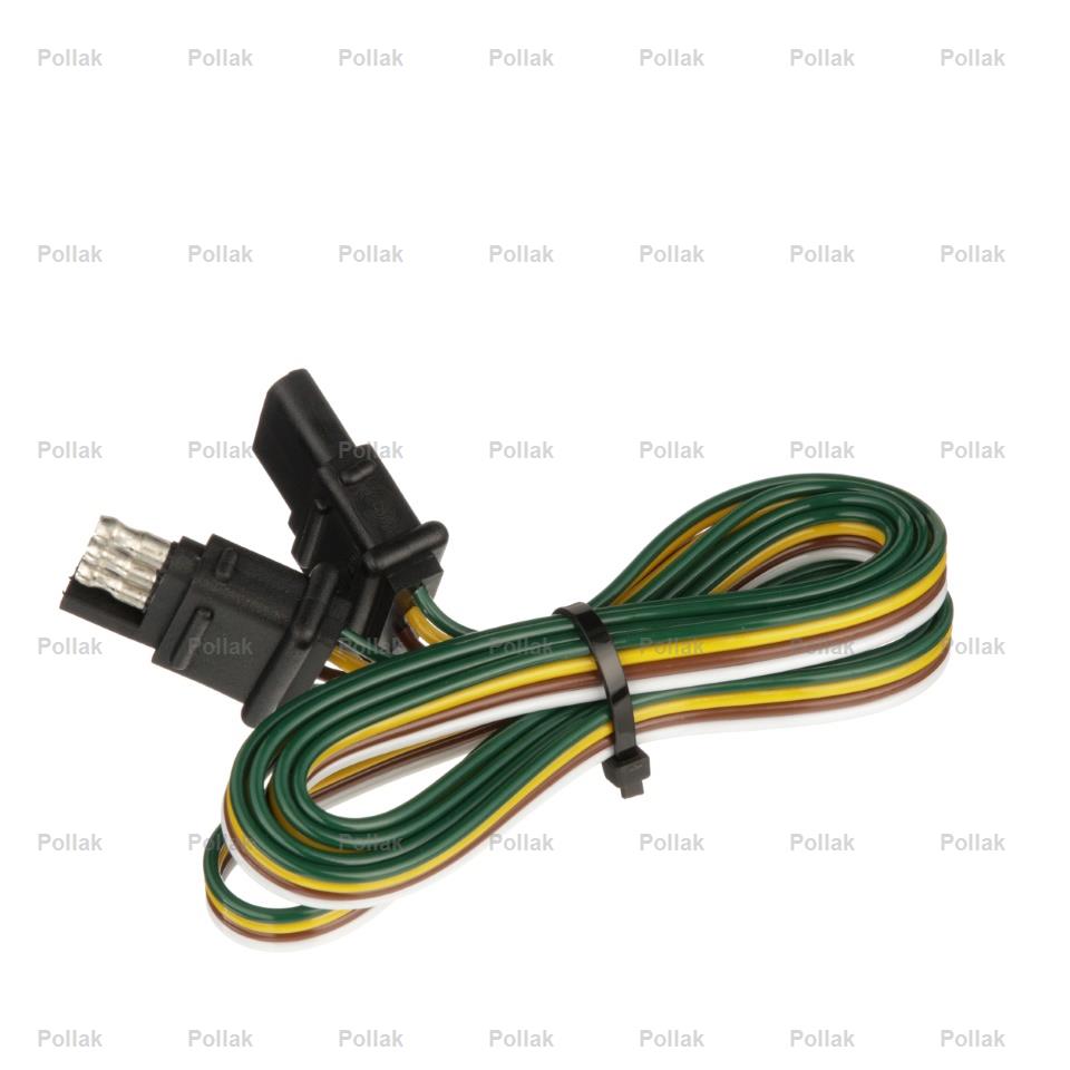 Pollak Semi-universal 4 Flat Trailer Wiring Connector (12413E)