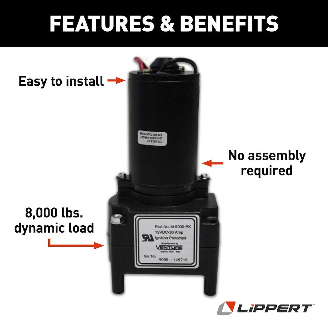 Lippert Components 142178 Trailer Landing Gear Motor - image 2
