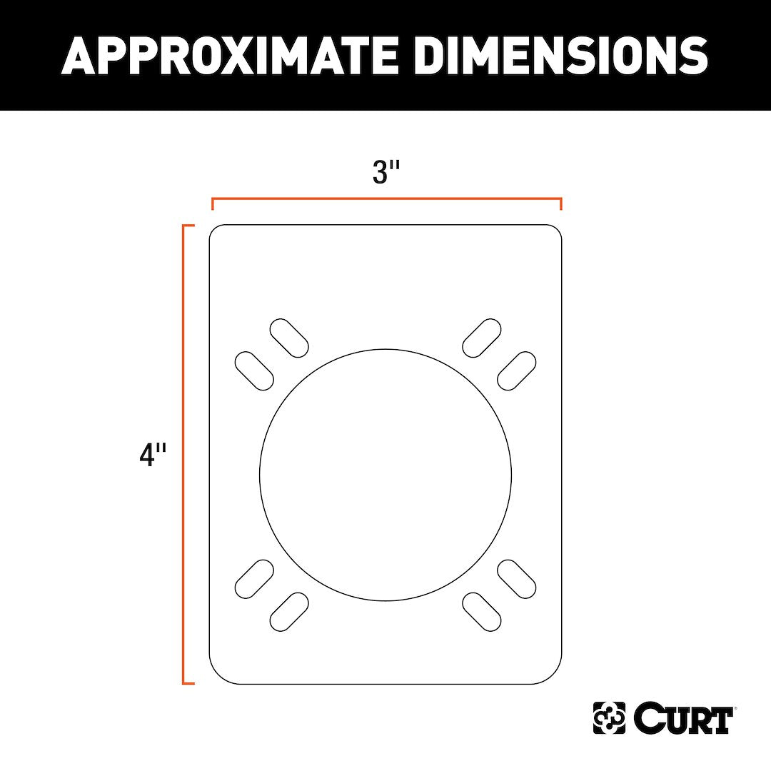 CURT Trailer Wiring Connector Mounting Bracket (57206)