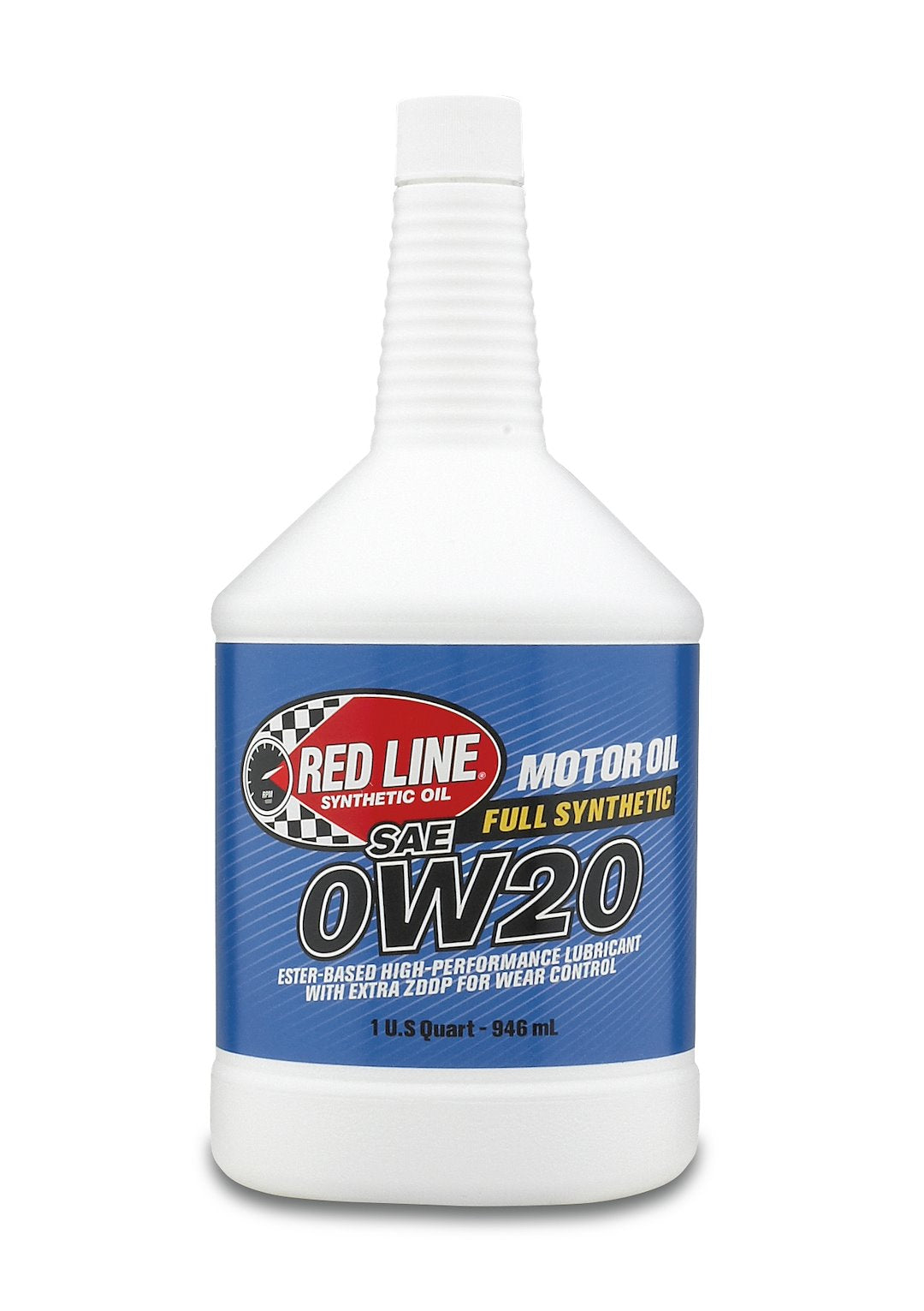 Red Line 11804 Synthetic 0W-20 Four-Stroke Oil, 1 Qt