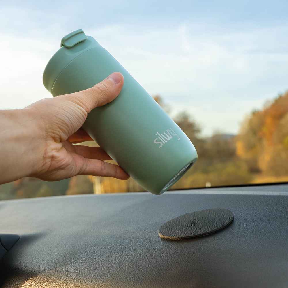 Silwy Magnetic Sy-Tc-Sa Insulated Travel Mug and Pad