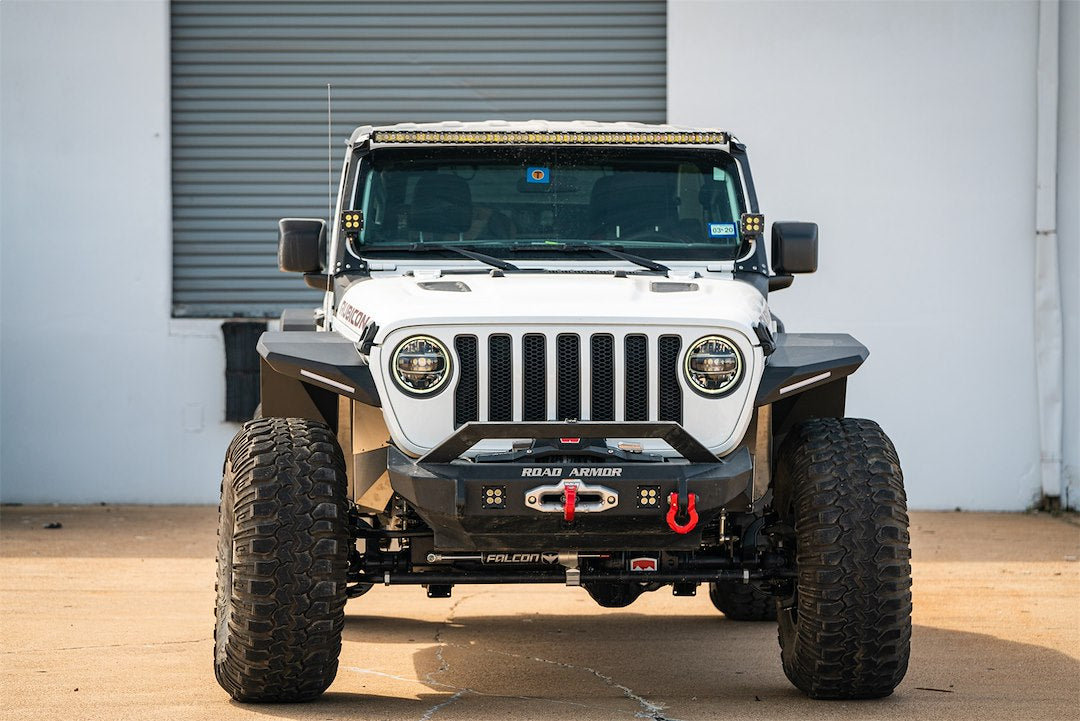 Road Armor 518AFFWB Stealth Flat Front Fender Flare