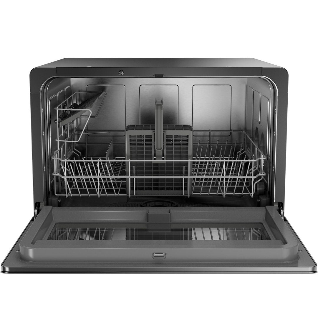GE Appliances PZF560HGWBB Compact Countertop Dishwasher