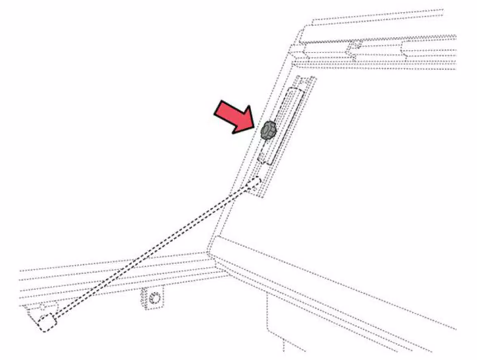 Bak Industries Parts-356a0014 Tonneau Cover Adjusting Knob - image 2