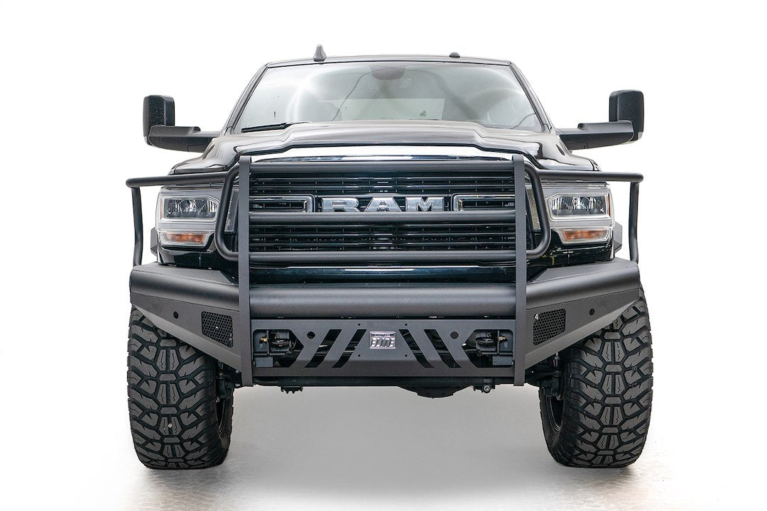 Fab Fours DR19-Q4460-1 Black Steel Elite Front Bumper