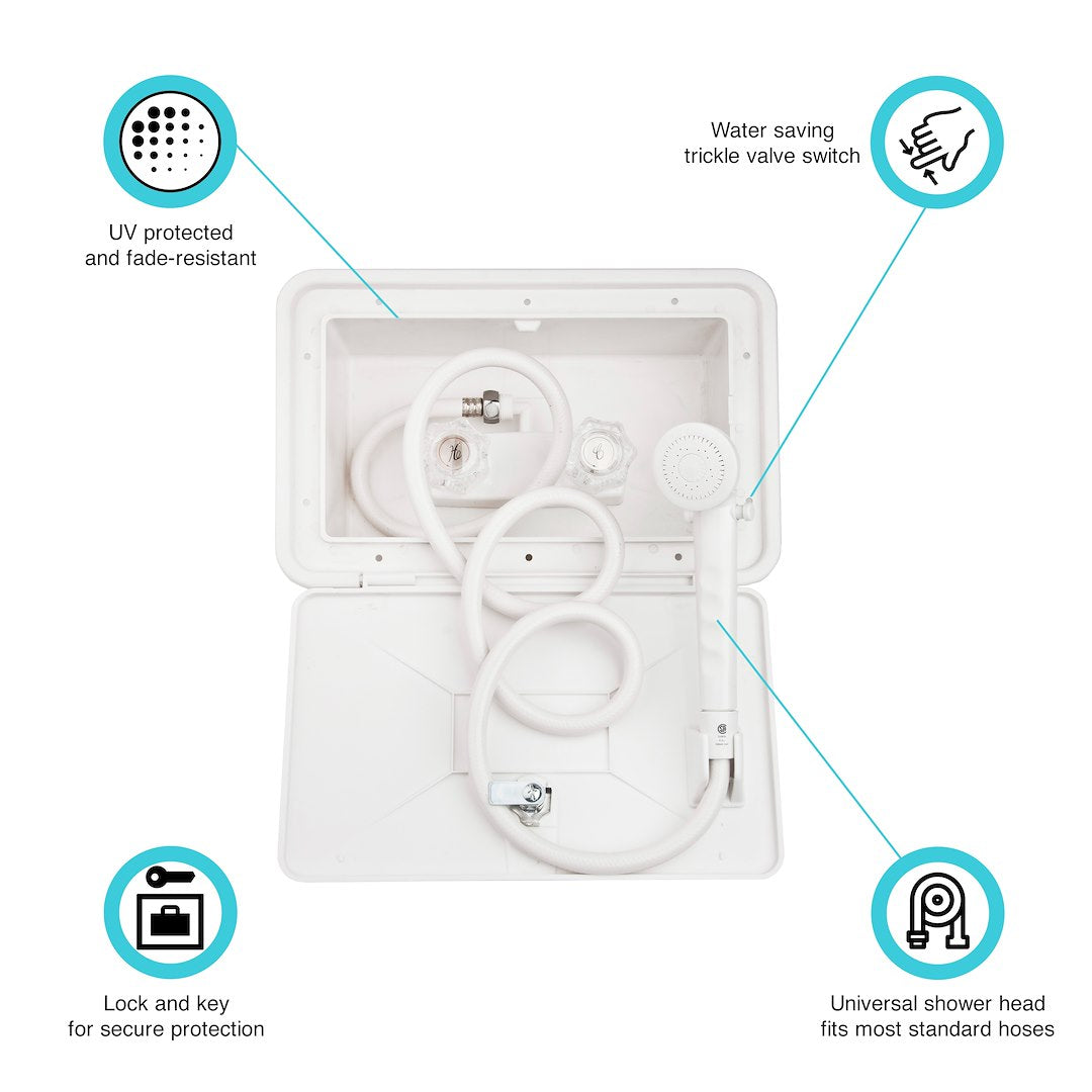 Dura Faucet Df-Sa170-Wt Exterior Shower - image 5