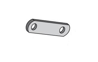 Dexter Axle Leaf Spring Shackle (01802005) – Color: Black