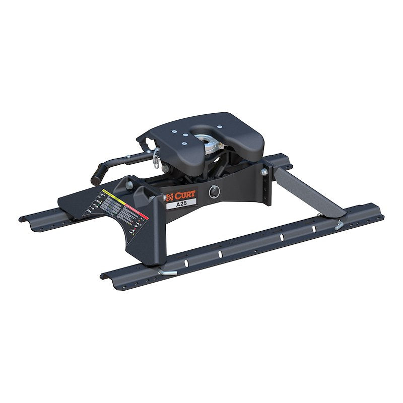 CURT 16181 A25 25K Fifth Wheel Hitch with Legs & Base Rails