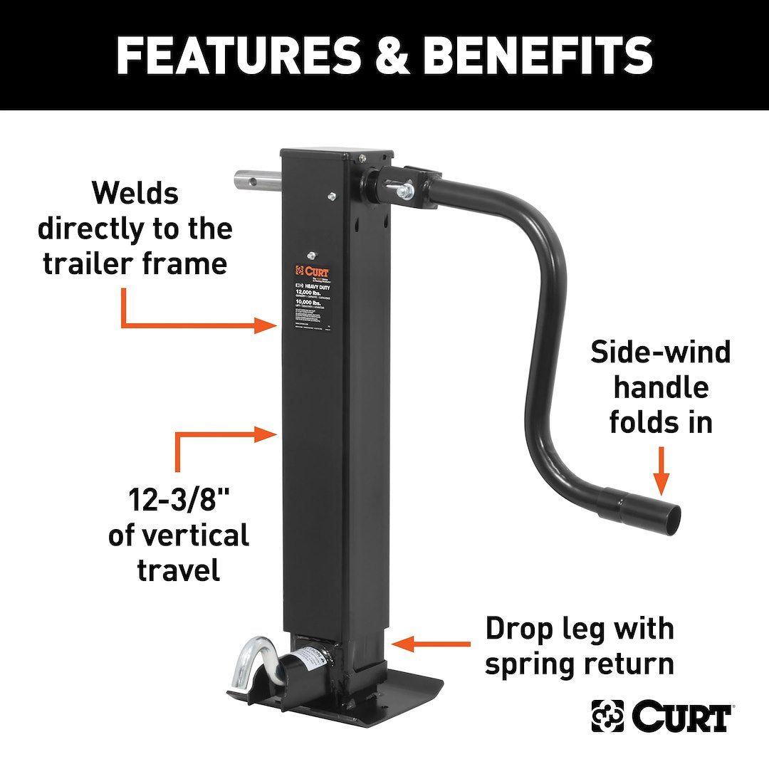 Curt 28512 Trailer Tongue Jack - image 2
